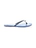 Gap 100% Leather Blue Flip Flops Size 8 - photo 1