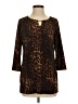 IMAN Brown 3/4 Sleeve Blouse Size S - photo 1