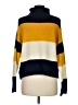 Cliche Color Block Yellow Turtleneck Sweater Size M - photo 2