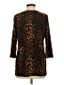IMAN Brown 3/4 Sleeve Blouse Size S - photo 2