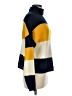 Cliche Color Block Yellow Turtleneck Sweater Size M - photo 4