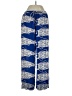 Rose + Olive Print Blue Casual Pants Size S - photo 1
