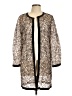 Milly 100% Polyester Animal Print Gold Coat Size 10 - photo 1