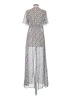 Xhilaration 100% Polyester Paisley Silver Casual Dress Size Sm - Med - photo 2
