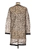 Milly 100% Polyester Animal Print Gold Coat Size 10 - photo 2