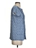 J.Jill Blue Short Sleeve Blouse Size S - photo 4