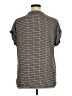 Pleione 100% Polyester Gray Short Sleeve Blouse Size XL - photo 2