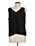 Halogen 100% Polyester Black Sleeveless Blouse Size L - photo 1