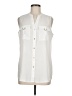 Calvin Klein 100% Polyester Ivory Sleeveless Blouse Size M - photo 1