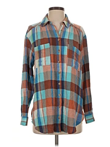 Pilcro Long Sleeve Button-Down Shirt (view 1)