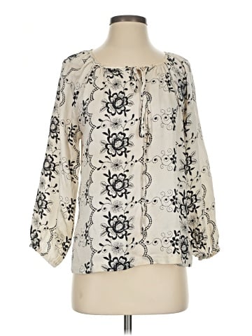Nieves Lavi 3/4 Sleeve Silk Top (view 1)