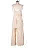 Anrabess Solid Ivory Tan Jumpsuit Size S - photo 2