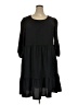 Sandra Darren Solid Black Casual Dress Size 2X - photo 1