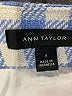 Ann Taylor Checkered-gingham Blue Casual Skirt Size 4 - photo 4