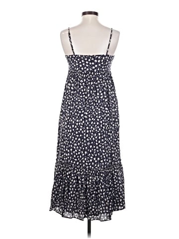 Madewell Cami Smock-Waist Tiered Midi Dress in Sweet Floral (view 2)