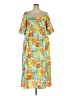 Hayden Tropical Orange Casual Dress Size XXL - photo 2