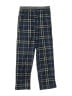 Calvin Klein 100% Polyester Plaid Blue Casual Pants Size 7 - 8 - photo 1