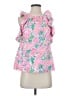 Lilly Pulitzer Floral Pink Sleeveless Blouse Size XS - photo 1