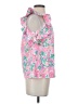 Lilly Pulitzer Floral Pink Sleeveless Blouse Size XS - photo 4