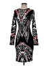Bisou Bisou Graphic Black Cocktail Dress Size 2 - photo 1