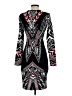 Bisou Bisou Graphic Black Cocktail Dress Size 2 - photo 2