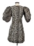 Ganni Animal Print Tan Cocktail Dress Size EU 36 / US 6 - photo 2