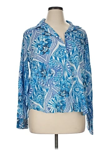 Calypso St. Barth Long Sleeve Blouse (view 1)