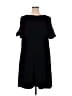 Sejour 100% Polyester Solid Black Casual Dress Size 18W - photo 2