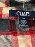 Chaps 100% Cotton Plaid Burgundy Long Sleeve Button-Down Shirt Size L - photo 7