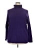 Lands' End 100% Baumwolle Purple Turtleneck Sweater Size 2X - photo 1