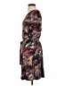 Liz Claiborne Print Brown Casual Dress Size XS - photo 5