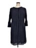 Boden 100% Polyester Polka Dots Blue Casual Dress Size 14R - photo 1