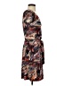Liz Claiborne Print Brown Casual Dress Size XS - photo 4