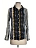 AP.NY Color Block Blue Long Sleeve Blouse Size XS - photo 1