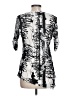 Sno Skins Silver 3/4 Sleeve Blouse Size L - photo 2