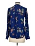 Express 100% Polyester Blue Long Sleeve Blouse Size XS - photo 2