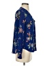 Express 100% Polyester Blue Long Sleeve Blouse Size XS - photo 4