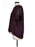 Ann Taylor 100% Polyester Burgundy Short Sleeve Blouse Size L - photo 5