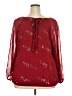 Valerie Stevens 100% Polyester Red Long Sleeve Blouse Size 2X - photo 2