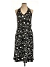 AB Studio Graphic Black Casual Dress Size 12 - photo 1