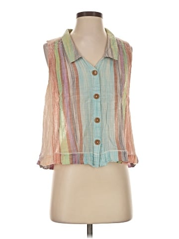 Holding Horses Sleeveless Button-Down Shirt (view 1)