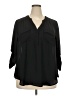 Torrid Black 3/4 Sleeve Blouse Size 2X Plus (2) - photo 1
