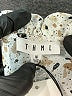 THML 100% Polyester Print Ivory Short Sleeve Blouse Size M - photo 7