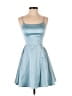B. Darlin Solid Blue Cocktail Dress Size 1 - 2 - photo 1