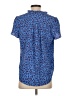 41Hawthorn 100% Polyester Animal Print Blue Short Sleeve Blouse Size S - photo 2