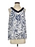 DKNY 100% Polyester Blue Sleeveless Blouse Size S - photo 1