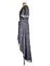Parker 100% Polyester Gray Casual Dress Size L - photo 5