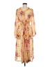 Unbranded Floral Yellow Casual Dress Size 6 - photo 1