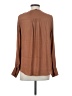 Maison d' Amelie 100% Polyester Solid Brown Long Sleeve Blouse Size XS - photo 2