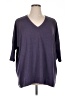 Eileen Fisher Purple Poncho Size XL - photo 1